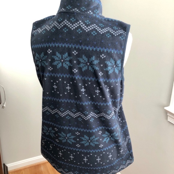 Blue Sleeveless Fleece Vest - Picture 2 of 6
